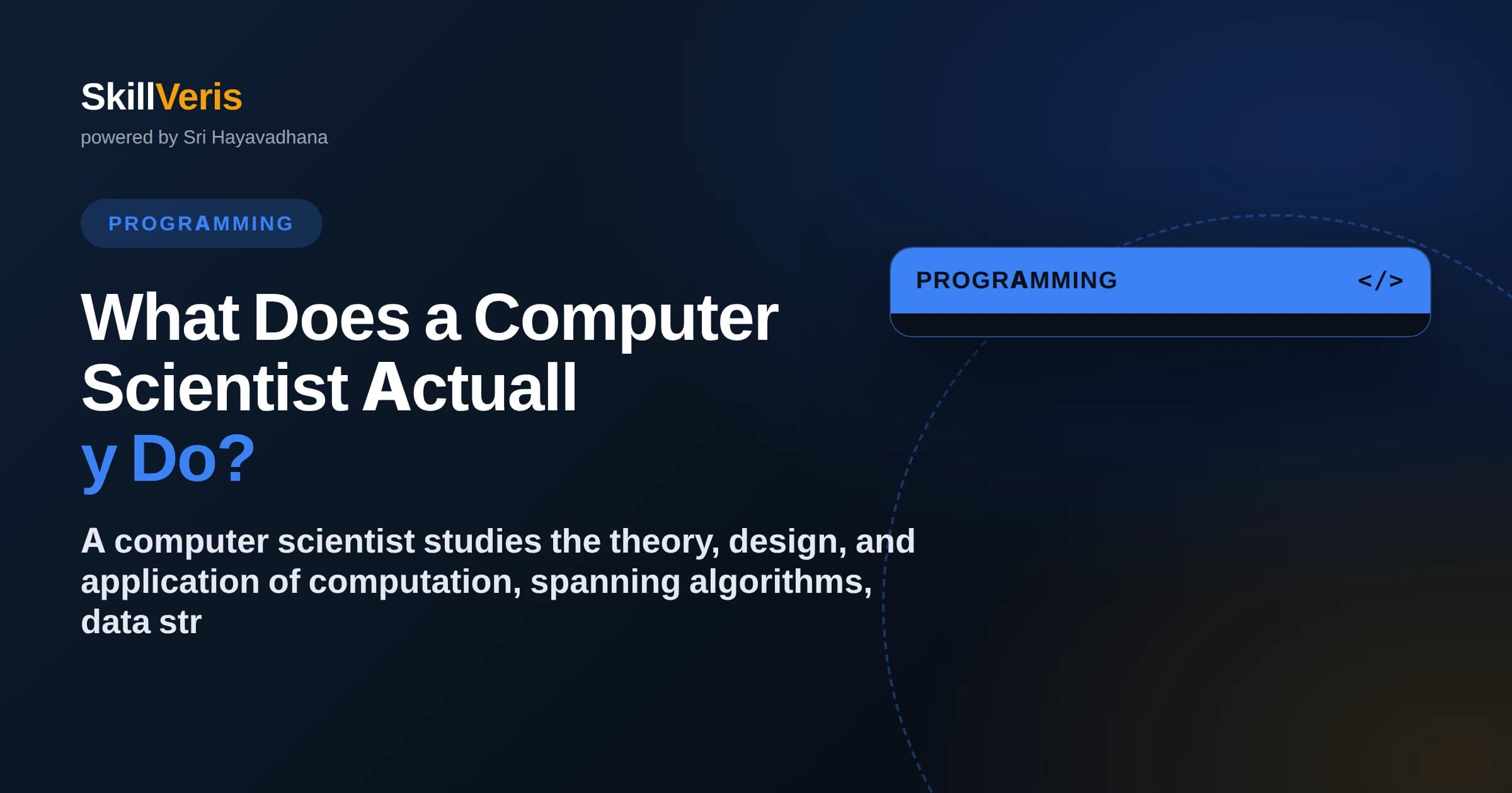 What Does a Computer Scientist Actually Do?
