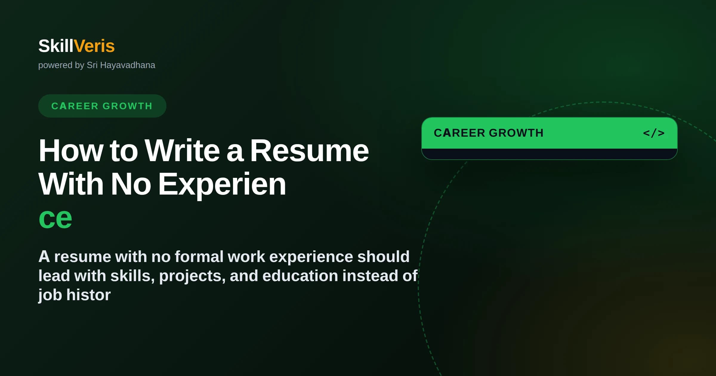 How to Write a Resume With No Experience