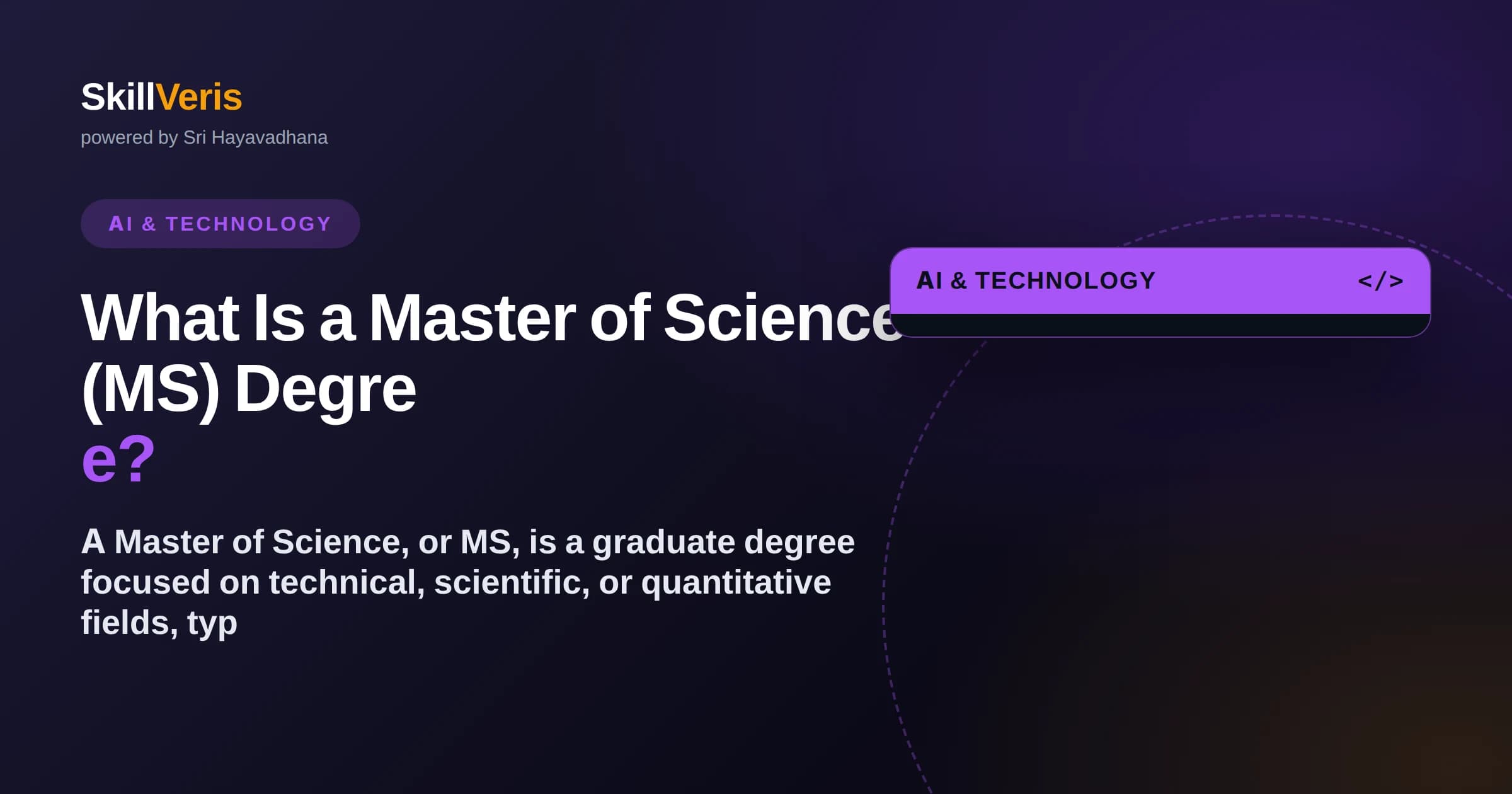 What Is a Master of Science (MS) Degree?