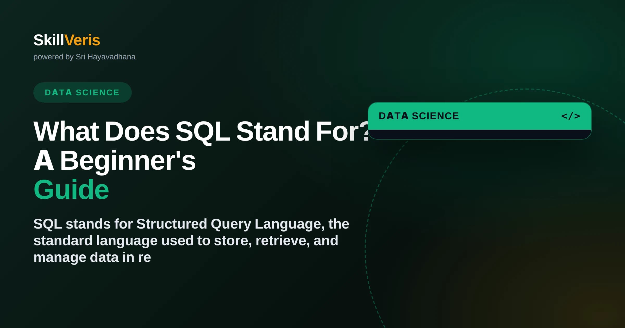 What Does SQL Stand For? A Beginner's Guide