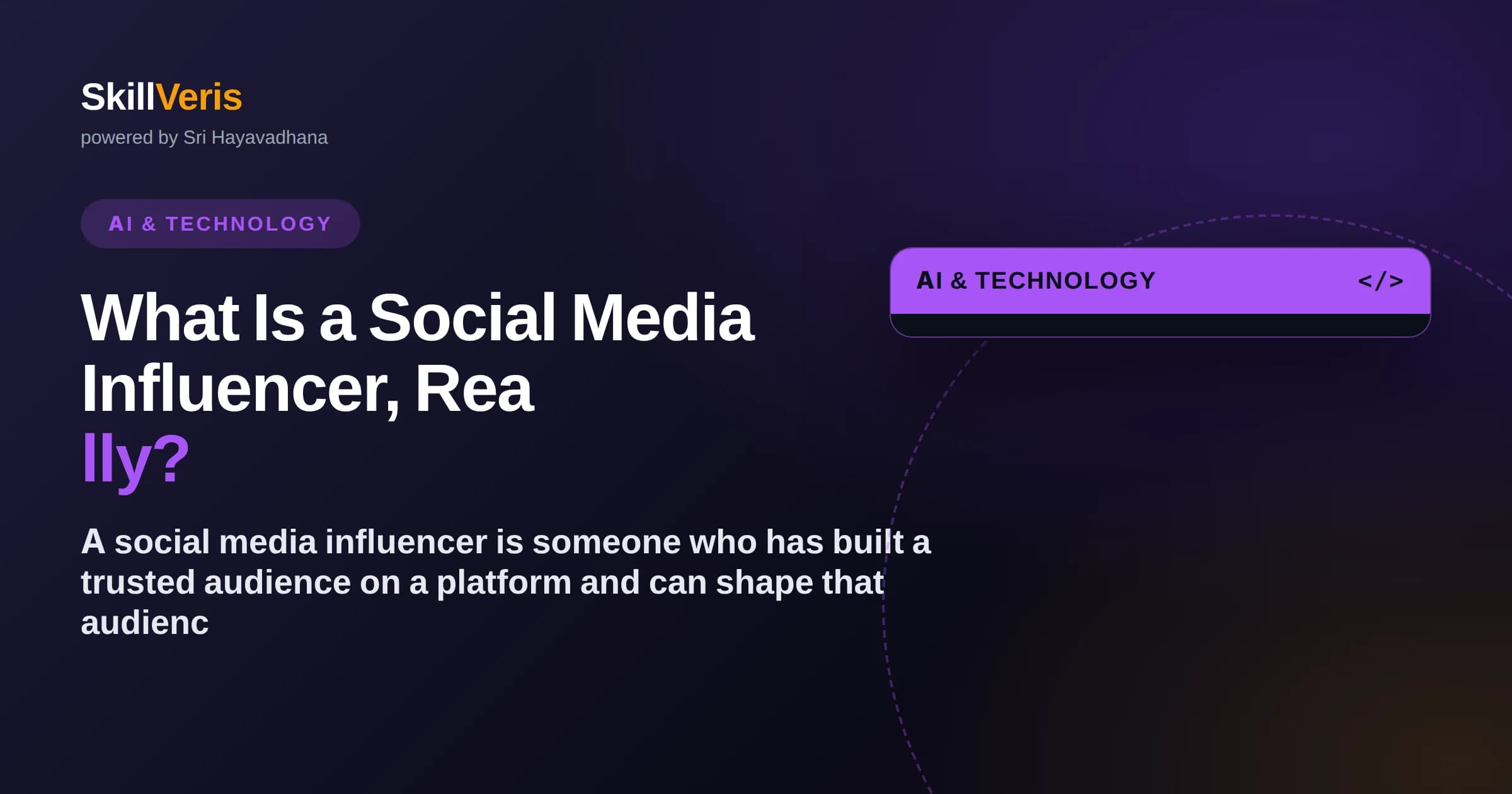 What Is a Social Media Influencer, Really?