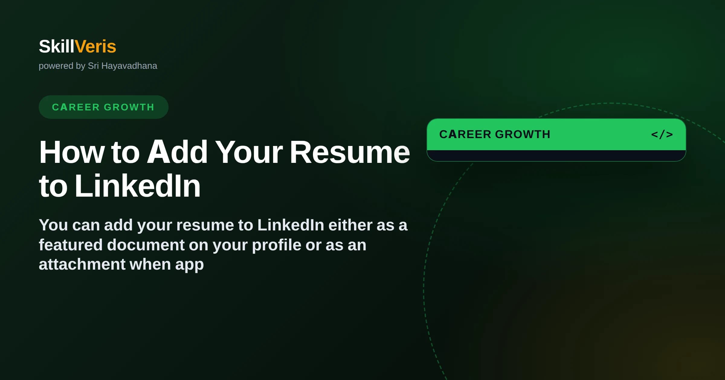 How to Add Your Resume to LinkedIn