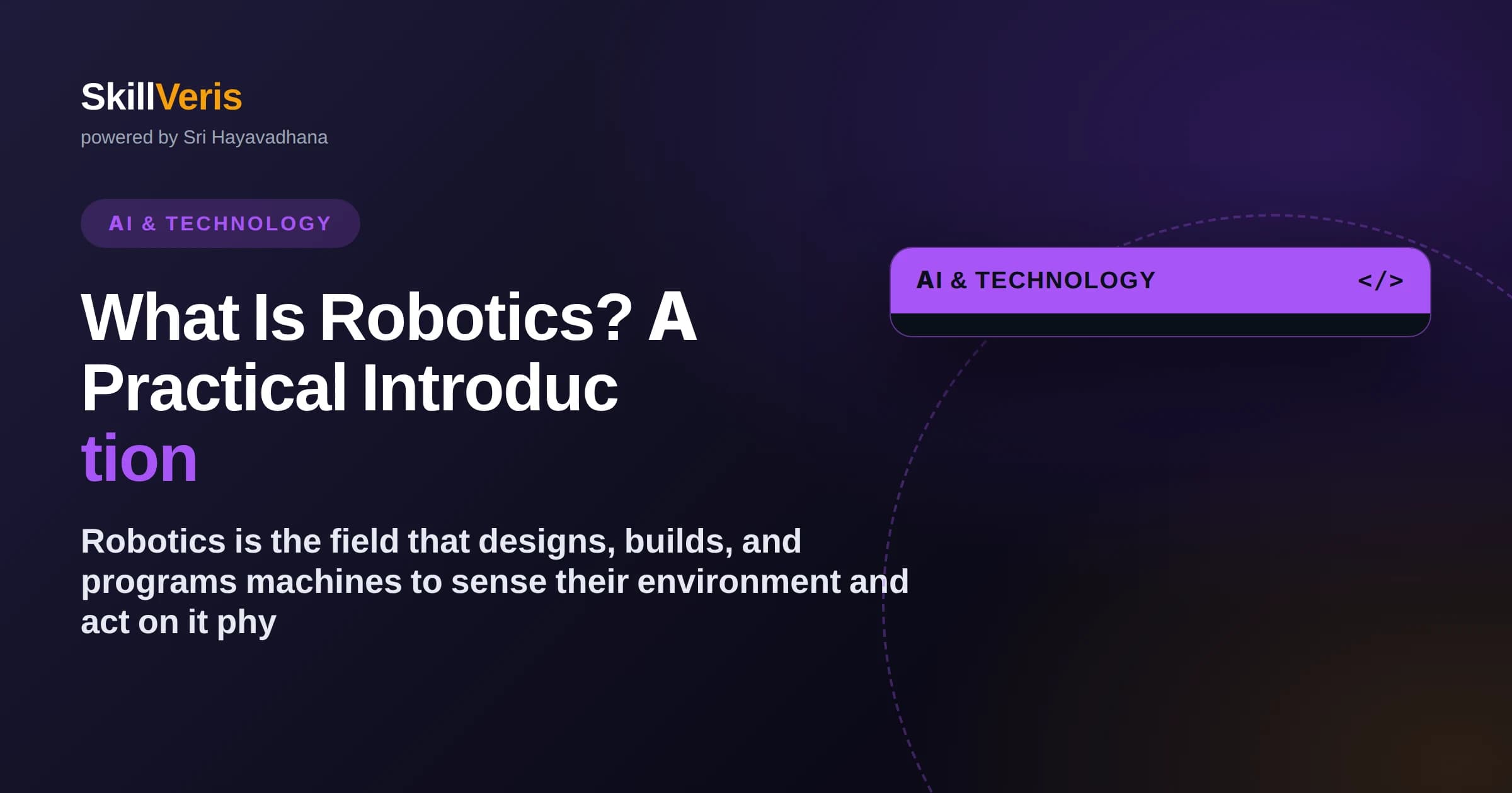 What Is Robotics? A Practical Introduction