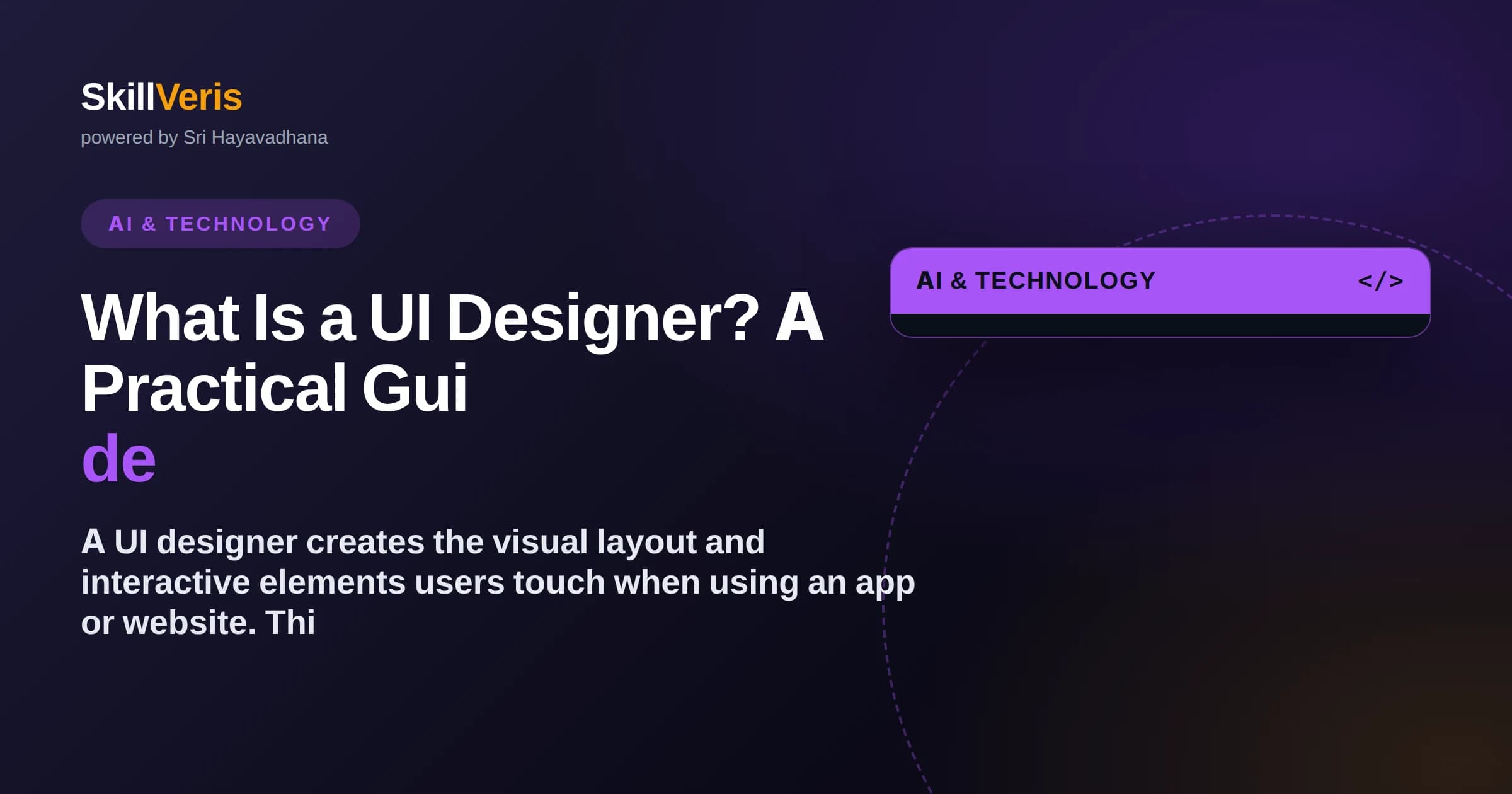 What Is a UI Designer? A Practical Guide