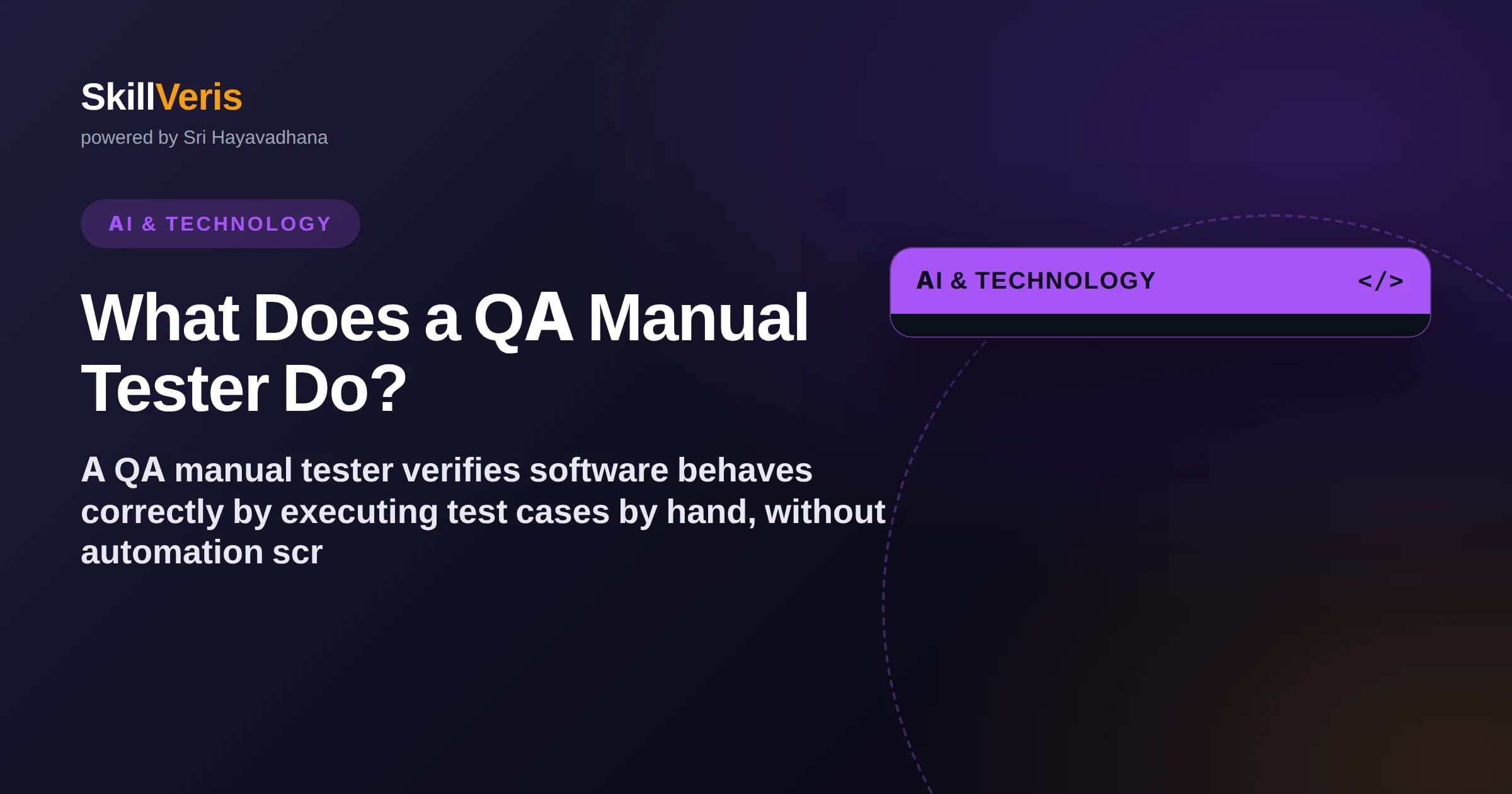 What Does a QA Manual Tester Do?