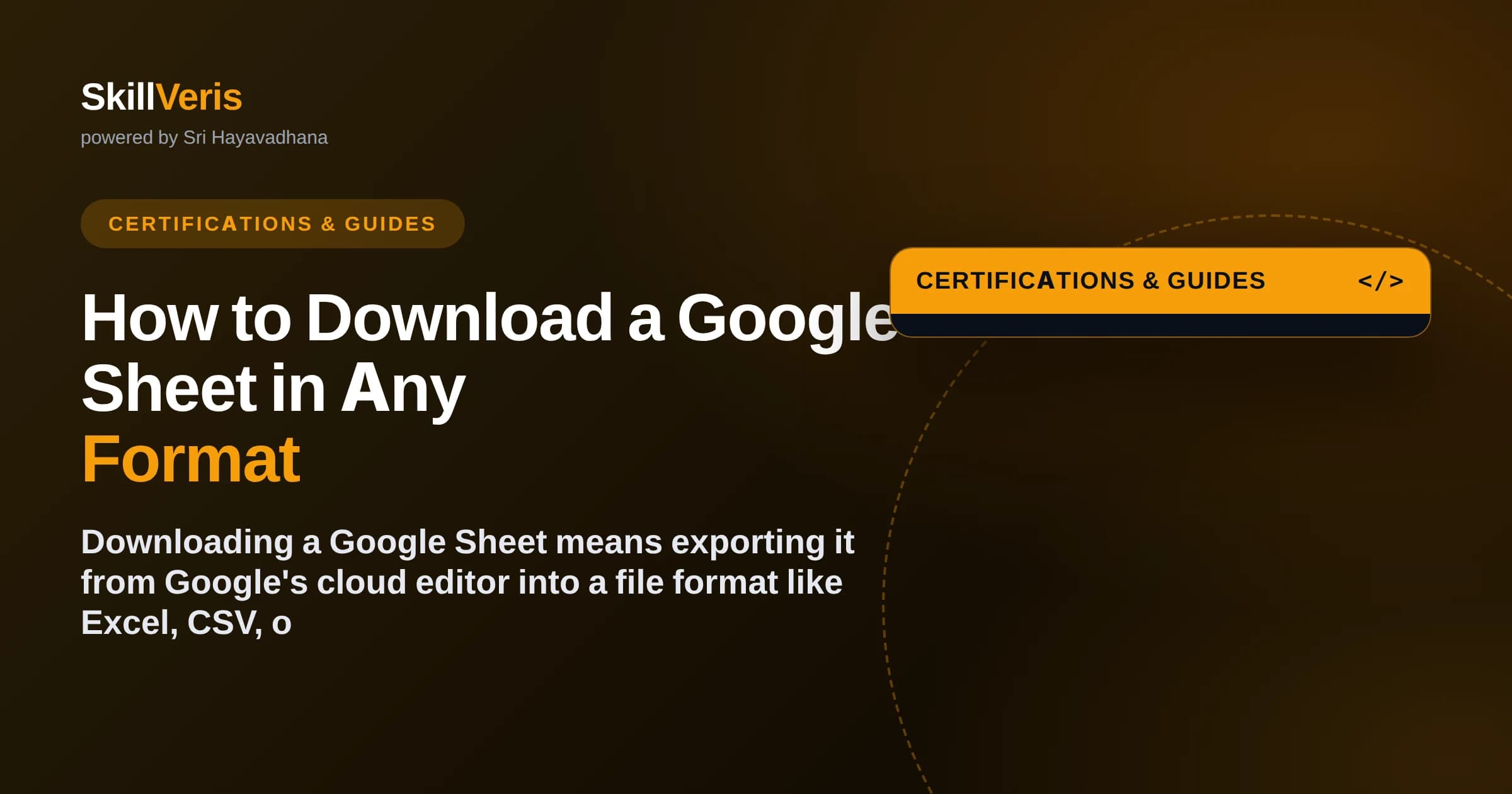 How to Download a Google Sheet in Any Format
