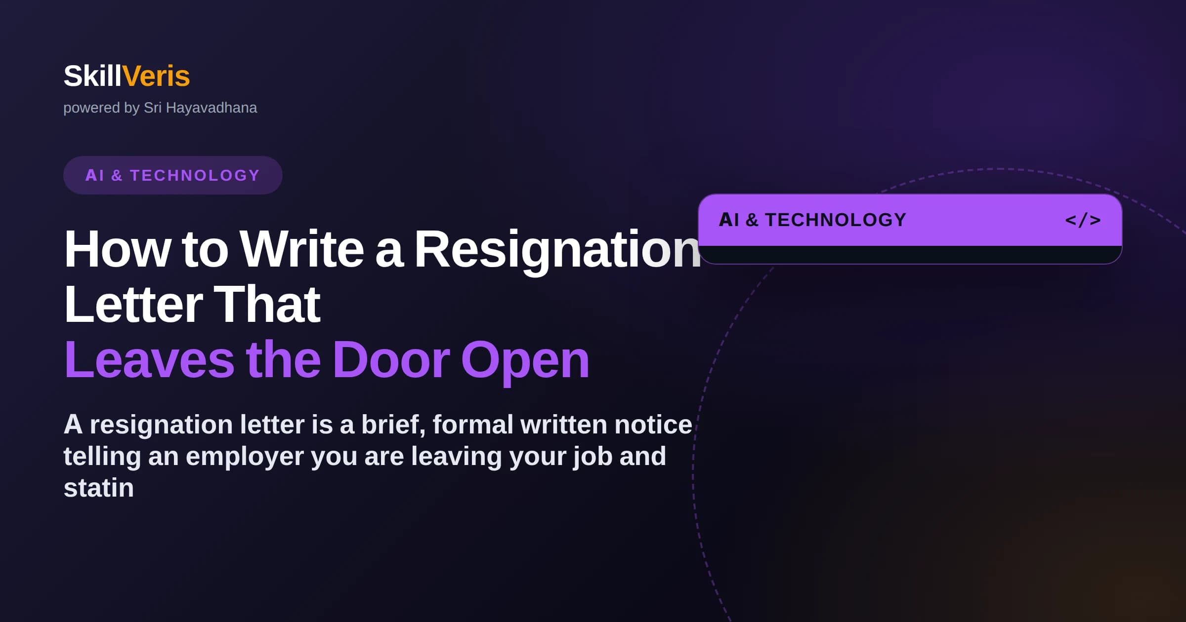 How to Write a Resignation Letter That Leaves the Door Open