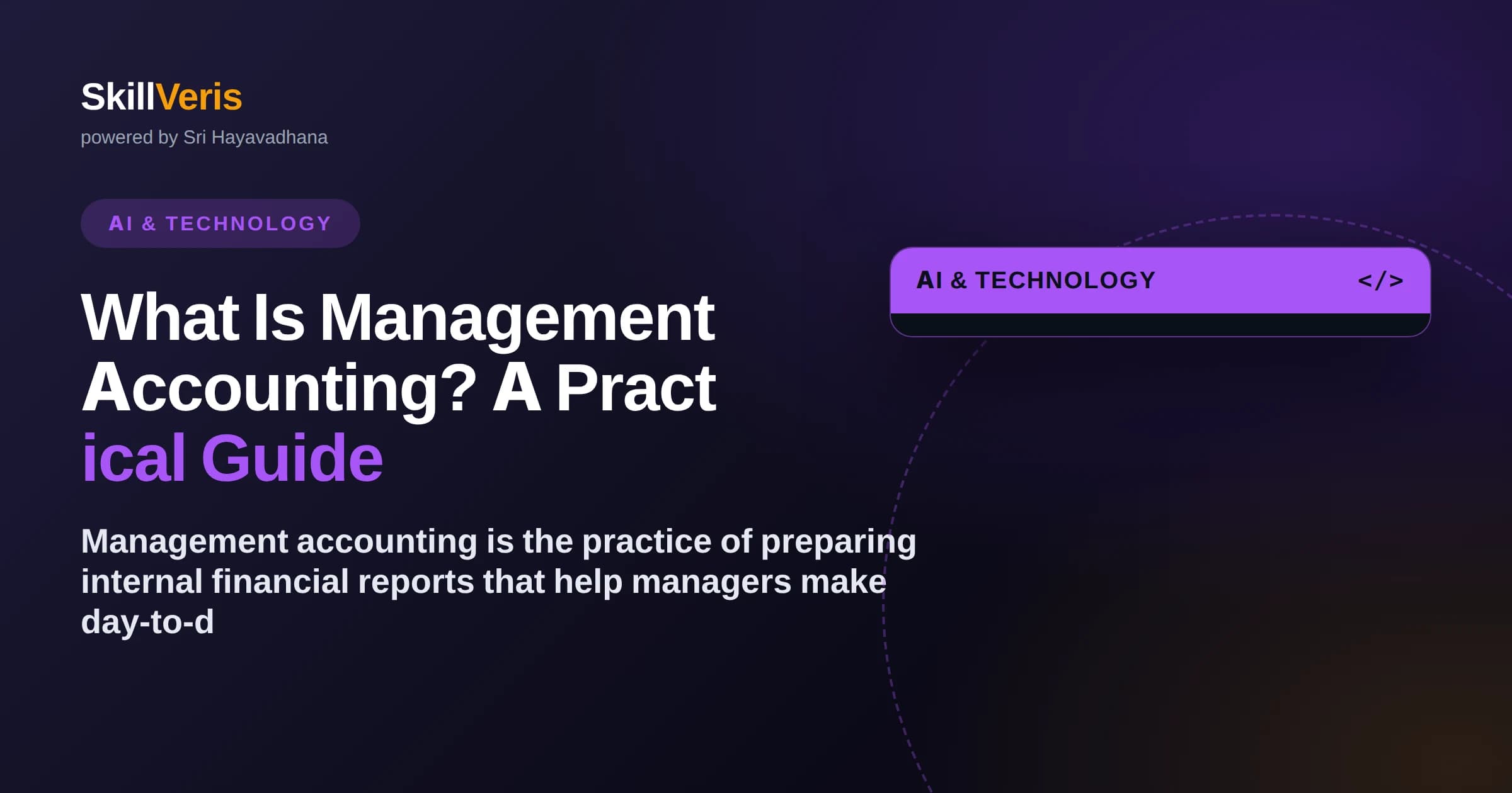 What Is Management Accounting? A Practical Guide