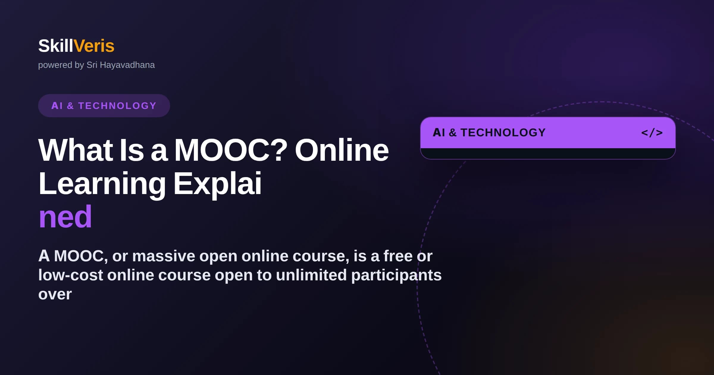 What Is a MOOC? Online Learning Explained