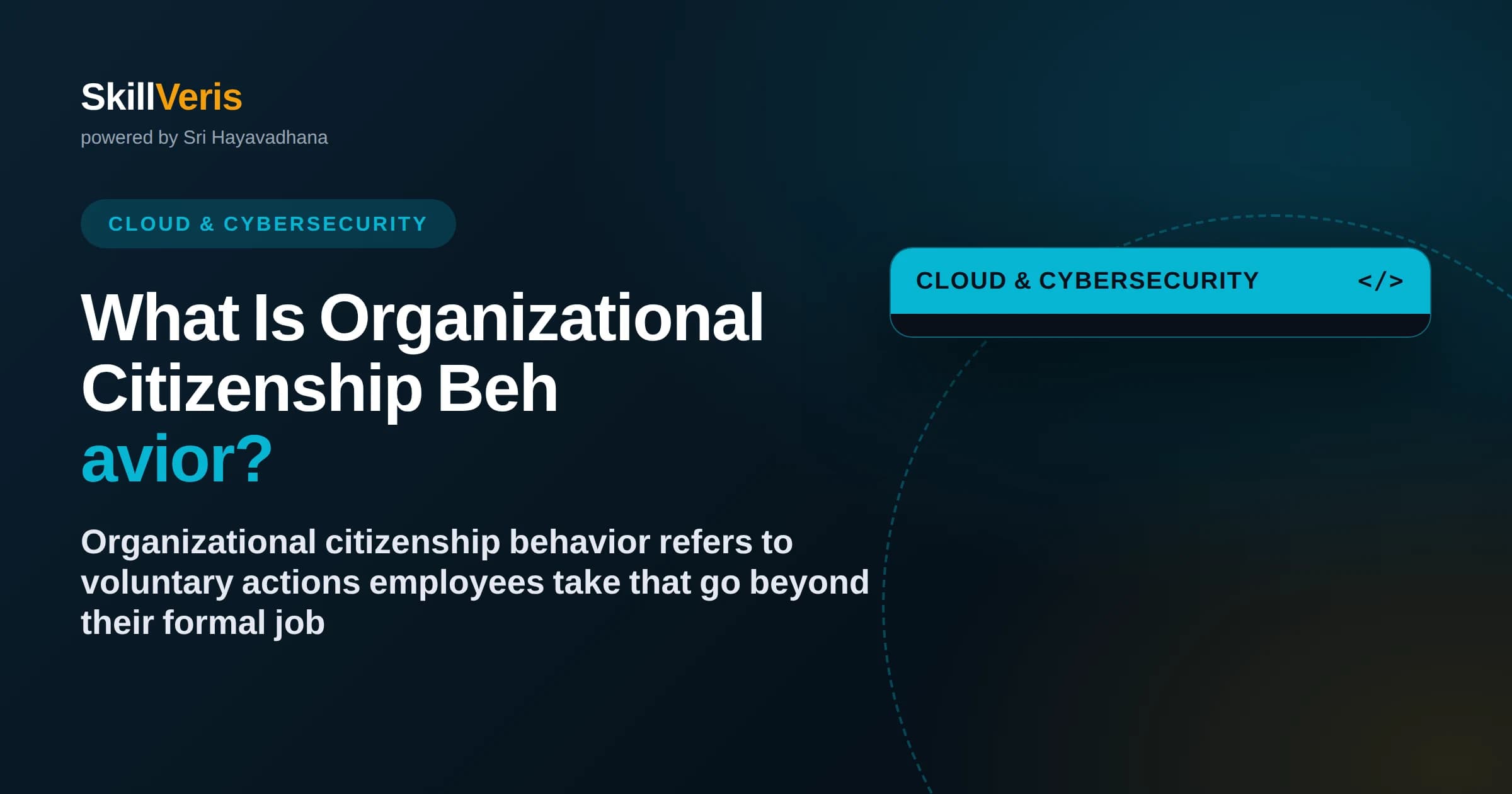 What Is Organizational Citizenship Behavior?